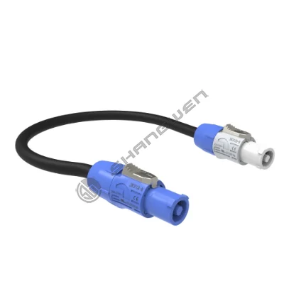 Blue and white power aviation plug product line